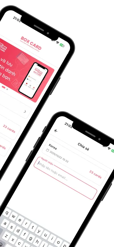 Boxcard app screenshot for vn