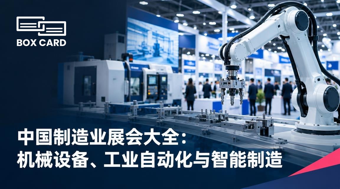 中国制造业展会大全：机械设备、工业自动化与智能制造