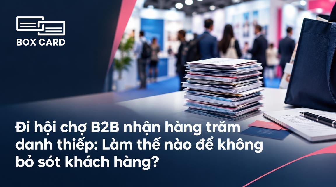 Đi hội chợ B2B nhận hàng trăm danh thiếp: Làm thế nào để không bỏ sót khách hàng?