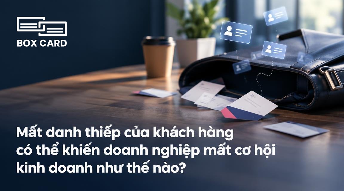 Mất danh thiếp của khách hàng có thể khiến doanh nghiệp mất cơ hội kinh doanh như thế nào?