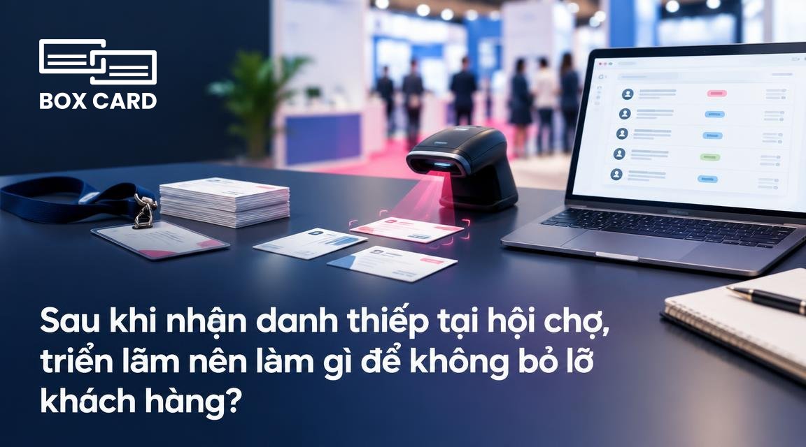 Sau khi nhận danh thiếp tại hội chợ, triển lãm nên làm gì để không bỏ lỡ khách hàng?