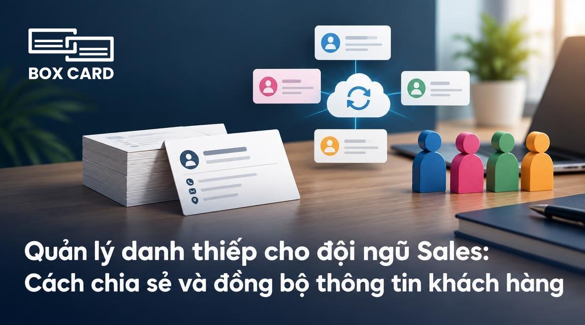 Quản lý danh thiếp cho đội ngũ Sales: Cách chia sẻ và đồng bộ thông tin khách hàng