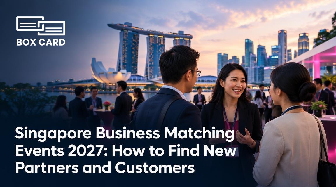 Singapore Business Matching Events 2027: How to Find New Partners and Customers